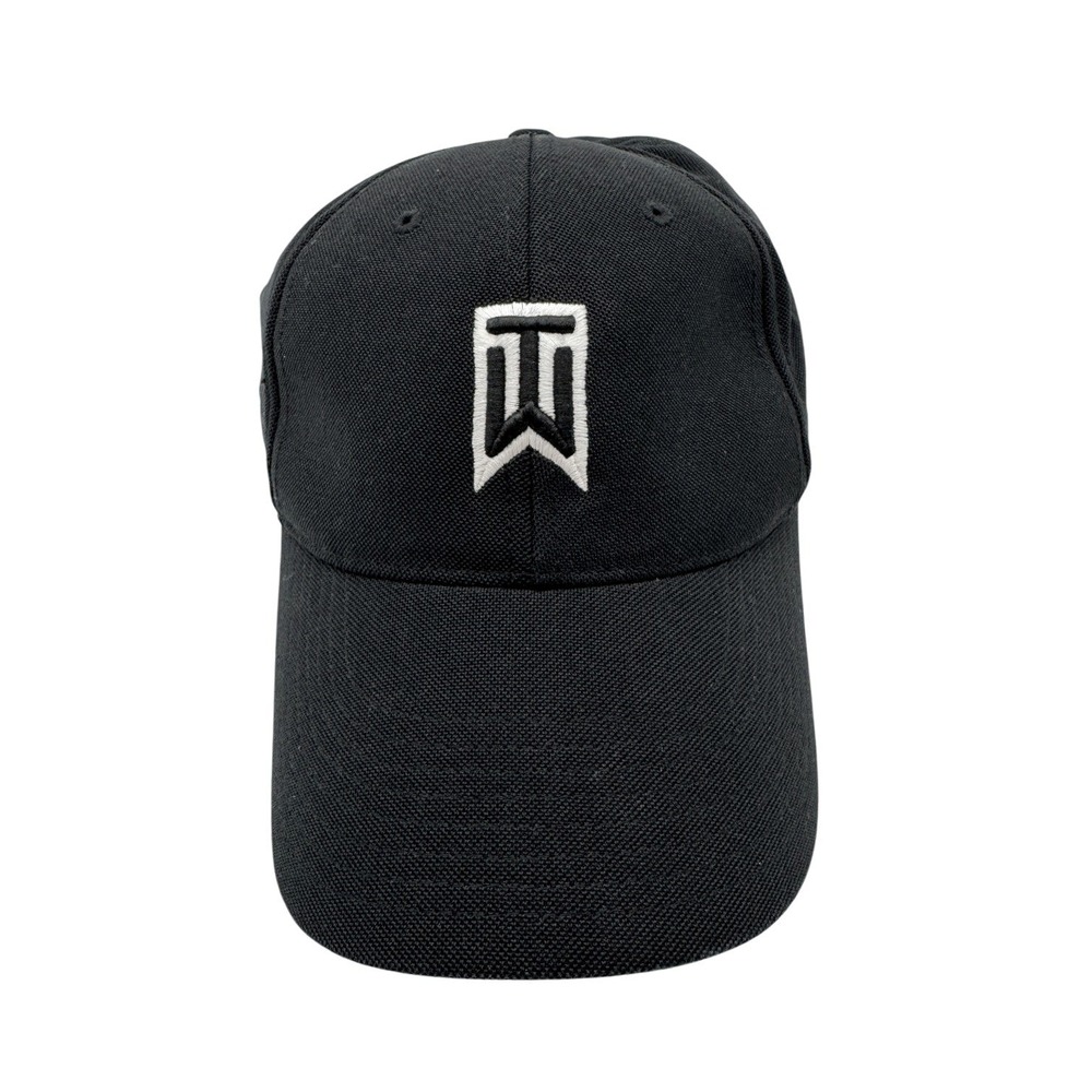 Nike‎ Tiger Woods TW Golf Hat Black FlexFit Cap Large One Collection Unisex GUC
